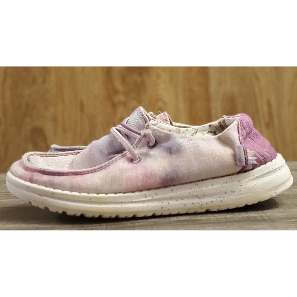 Hey Dude Wendy Dreamer Unicorn Tie‎ Dye Shoes Youth Size 3